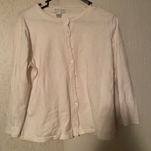 Women's Cream Cardigan Sweater